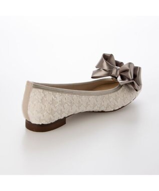 MODE ET JACOMO <MODE ET JACOMO>ラウンドリボンバレエシューズ アイボリーキジ