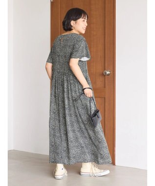 AMERICAN HOLIC アソートプリントフレンチスリーブワンピース Leopard