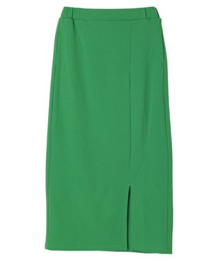 Green Parks カットジョーゼットＩラインスカート Green