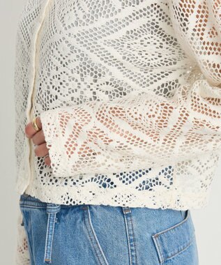 CRAFT STANDARD BOUTIQUE クロシェレースカーディガン Ivory
