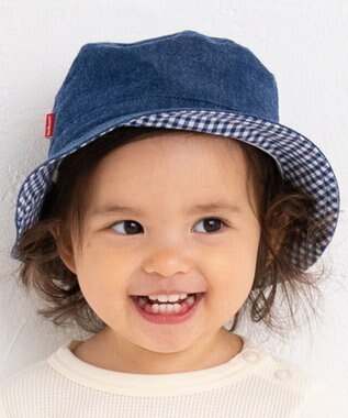 MIKI HOUSE HOT BISCUITS 【46-52cm】 顔ドン クロッシェ 紺