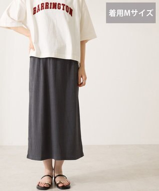 AMERICAN HOLIC 【選べる丈】リブタイトスカート Charcoal Gray