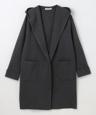 ANY 【洗濯機可】フーディーコーディガン チャコール