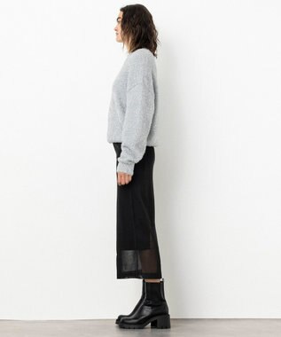 NAVE 【Nave・洗える】ラメニット プルオーバー シルバー系