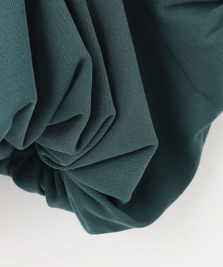 NAVE 【Nave 　洗える・接触冷感】クロップドジャージーブラウス グリーン系