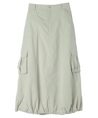 earth music&ecology バルーンカーゴスカート Light Green