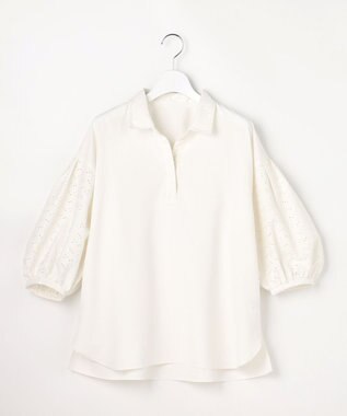 ANY SIS レースパフスリーブ シャツ オフ