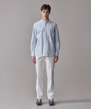 J.PRESS MEN 【IVY COLLECTION】【毎シーズン大好評】バックブル ロンストクレイジーパターン バンドカラーシャツ グリーン系1