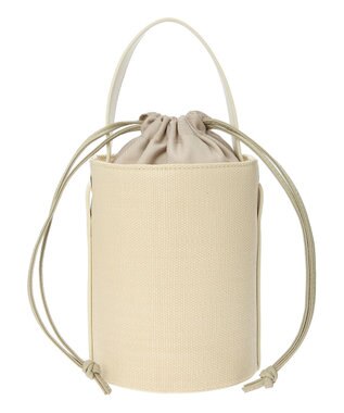 earth music&ecology バケットハンドバッグ Ecru