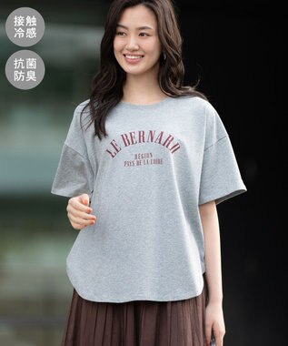 Green Parks 裾ラウンド機能ロゴTシャツ