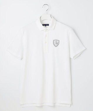 23区GOLF 【MEN】【WEB&一部店舗限定】ハニカムカノコ 半そでポロシャツ ホワイト系