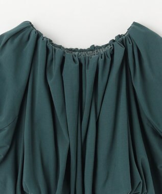 NAVE 【Nave 　洗える・接触冷感】クロップドジャージーブラウス グリーン系