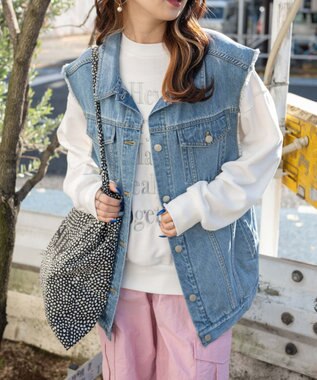 WEGO オーバーサイズデニムベスト