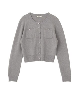 earth music&ecology ダブルポケットカーディガン Gray