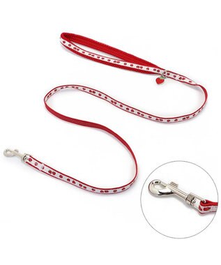 PET PARADISE ペットパラダイス 苺チャーム付き リード Ｓ レッド