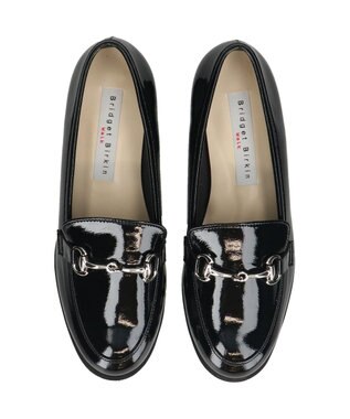 Bridget Birkin ＜3E＞【Bridget Birkin Walk】ビット付きコンフォートローファー ブラックエナメル