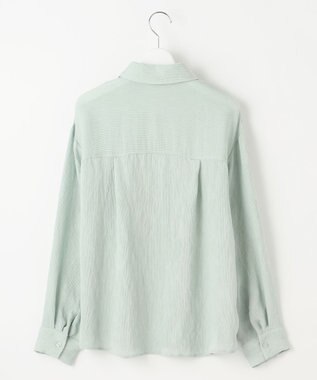 Feroux ナチュラルタッチ 楊柳 シャツ グリーン系