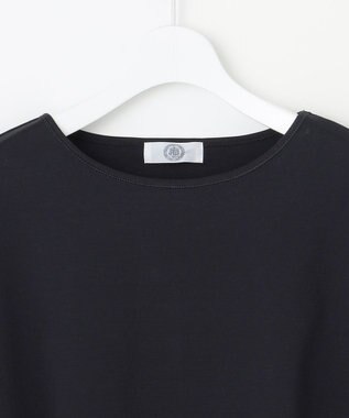 J.PRESS LADIES 【WEB限定カラーあり・洗える】コットンスムース フレンチスリーブ カットソー ネイビー系