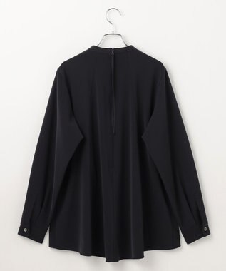 #Newans 〈亀恭子さんコラボ〉パネルタックAラインブラウス ネイビー