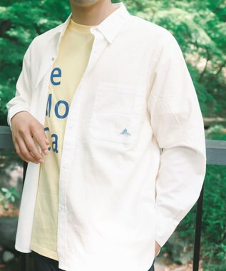 SHARE PARK MENS 【UVカット・撥水・ストレッチ】イージーデニムレギュラーカラーシャツ アイボリー系