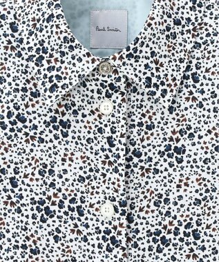 Paul Smith Animal Floral 長袖シャツ ホワイト