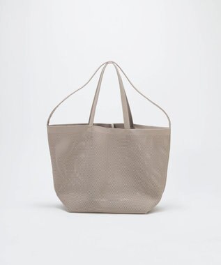 TOPKAPI 【Breath TOPKAPI】ニットジャガード 2way ビッグ トートバッグ ポーチ付き ライトグレー