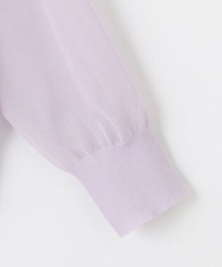 J.PRESS LADIES 【洗える】SHEER LIGHT ニット ブルゾン ラベンダー系