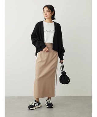 Green Parks ・ＥＬＥＮＣＡＲＥ　ＤＵＥ　サイドラインナロースカート Beige