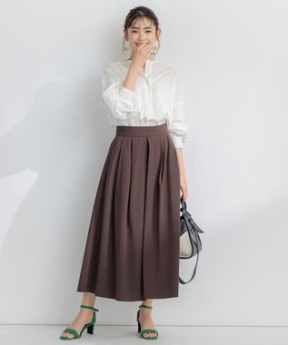 組曲 【弱撥水機能・UVケア】ライトナイロンストレッチ パンツ ブラウン系