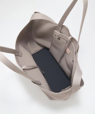 TOPKAPI 【Breath TOPKAPI】ニットジャガード 2way ビッグ トートバッグ ポーチ付き ライトグレー