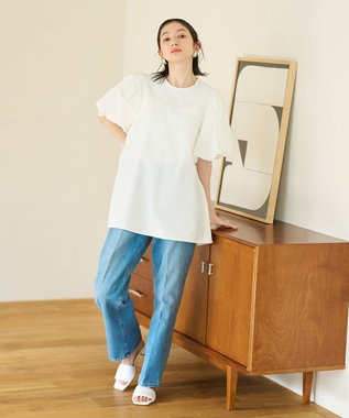 #Newans 【大好評につき追加生産！新色登場】パフスリーブAラインブラウス ホワイト系