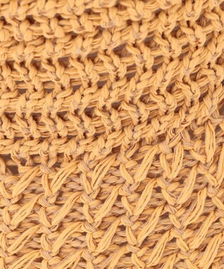 ANY フェイクラフィアニットバケット ベージュ