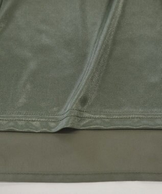 Tiaclasse フレアスリーブチュニックブラウス カーキ