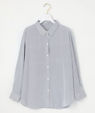 ANY SIS 【美人百花7月号掲載】ライトシアー シャツ ブルーストライプ