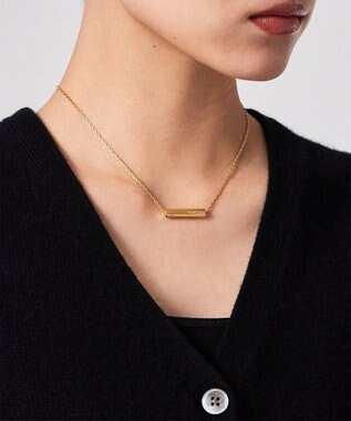 Paul Smith Logo Tube ネックレス ゴールド
