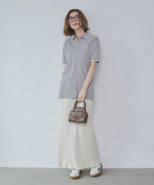 WEGO 【26年春夏新カラー登場/ユニセックス着用ITEM/SMLサイズ展開】U.S. POLO ASSN.別注ラインポロシャツ 柄1