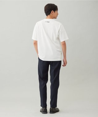 UNFILO MENS 【OCEANS 雑誌・web・YouTube 掲載】WOOL TOUCH 機能美パンツ スリム【東レ開発のウール見え高機能素材】 ネイビー