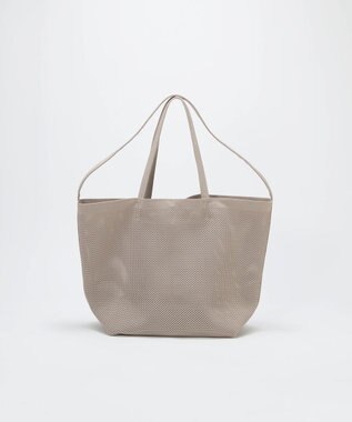 TOPKAPI 【Breath TOPKAPI】ニットジャガード 2way ビッグ トートバッグ ポーチ付き ライトグレー