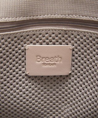 TOPKAPI 【Breath TOPKAPI】ニットジャガード 2way ビッグ トートバッグ ポーチ付き ライトグレー