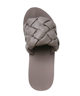 San-ai Resort（三愛水着楽園） 編込み厚底ビーチサンダル【San-ai Resort（サンアイリゾート）】 グレージュ