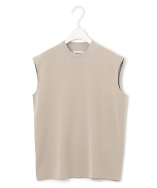 ICB 【洗える】 ドライコットンアセテート ノースリーブプルオーバー ライトオリーブ系