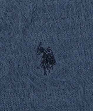 WEGO 【25年秋冬新作/WEB限定】別注USPOLOシャギーニットカーデ ブルーその他