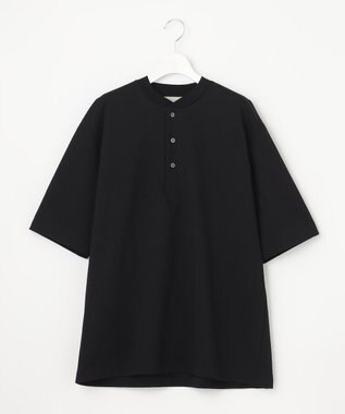 UNFILO MENS 多機能 ヘンリーネックＴシャツ ブラック