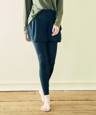 San-ai Resort（三愛水着楽園） 【WEB限定】水陸両用キュロット付レギンス2点【FILA（フィラ）】 12BK