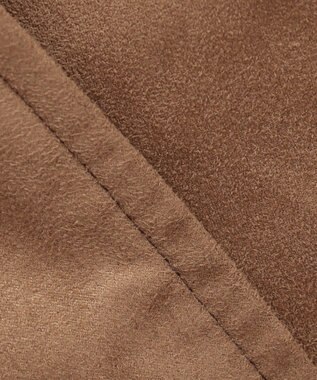 JOSEPH ABBOUD 【キルトレスダウン】ナチュラルダイスウェード ダウンコート キャメル系