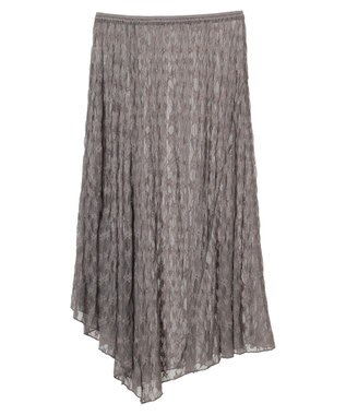 Green Parks ・ＥＬＥＮＣＡＲＥ　ＤＵＥ　レースアシンメトリースカート Charcoal Gray