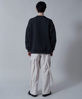 WEGO KEEPWARM　グラフィックプルオーバー ブラック中濃色