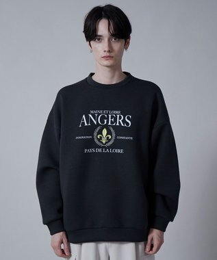 WEGO KEEPWARM　グラフィックプルオーバー ブラック中濃色