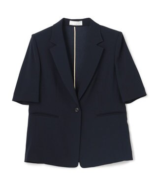 BEIGE， 【Lsize・セットアップ対応】CINDY / ハーフスリーブジャケット Navy