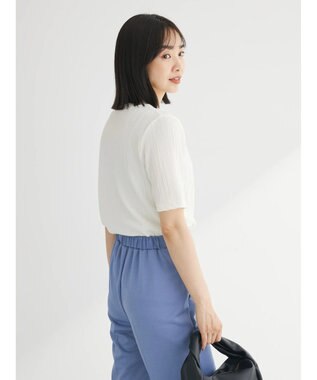 Green Parks プリーツ５分袖プルオーバー Light Green